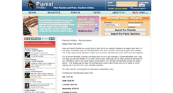 Desktop Screenshot of pianistprofiles.com